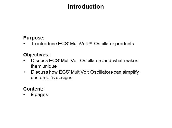 Image of ECS MultiVolt Oscillator Products-Slide1