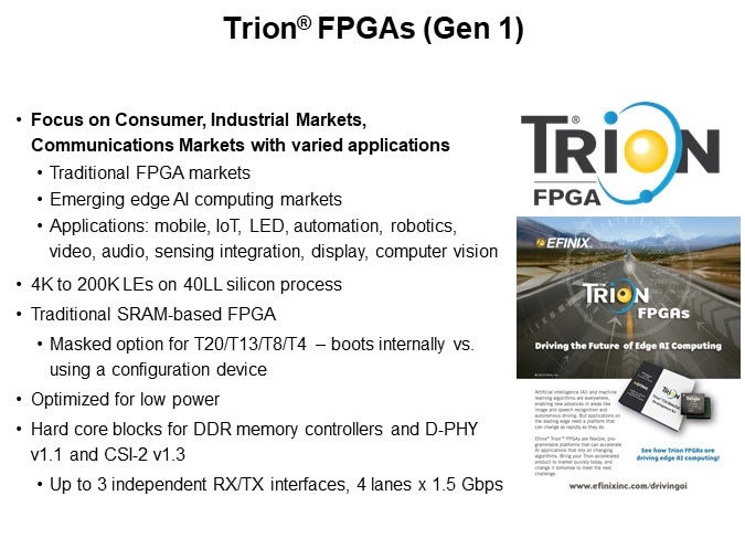 Trion® FPGAs (Gen 1)