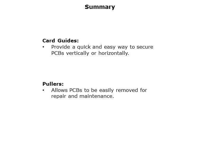 Card Guides and Pullers Slide 8