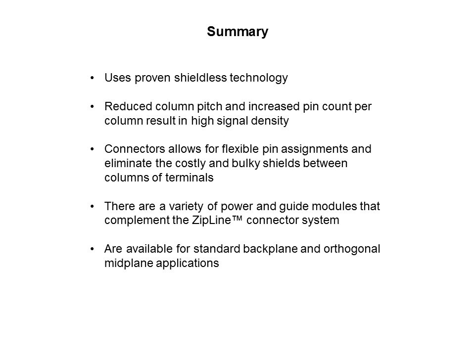 ZipLine Connector System Slide 22