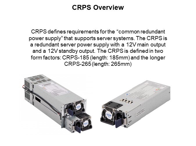 Image of FSP Technology Common Redundant Power Supply (CRPS) Series - Overview