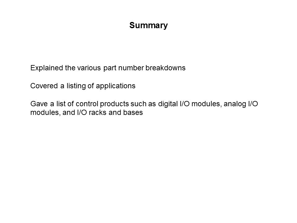 summary