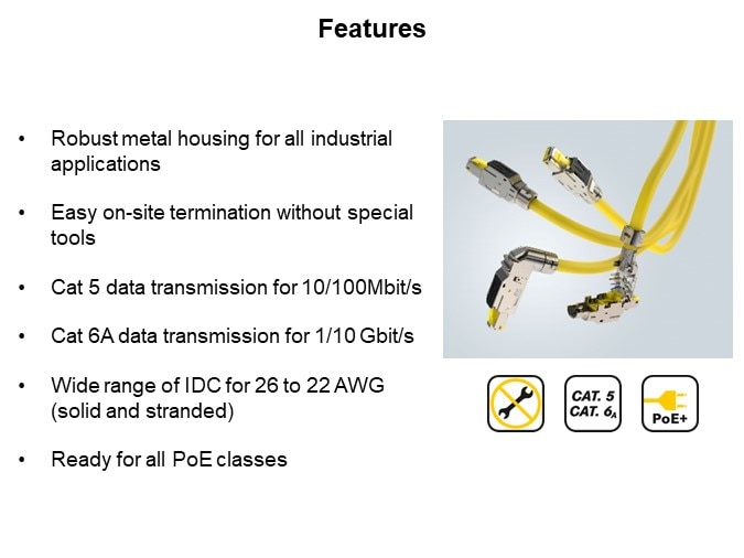 Image of HARTING RJ Industrial® MultiFeature Series - Features