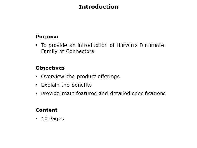 DataMate High Reliability Connectors Slide 1