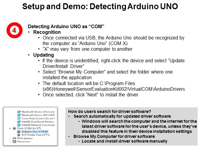 detecting arduino