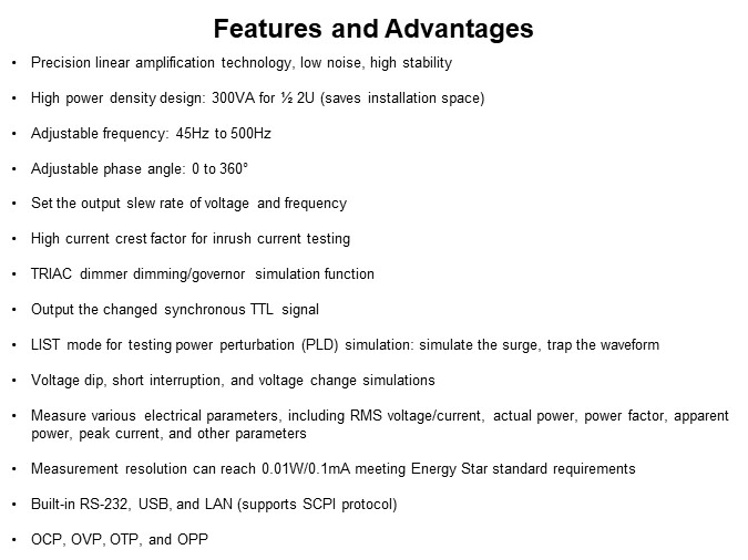 Image of ITECH Electronics IT7321 Programmable AC Power Supply Introduction - Features and Advantages