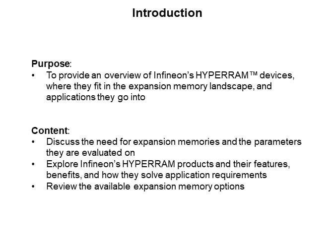 Image of Infineon Technologies HYPERRAM™ 2.0/3.0 Family - Intro