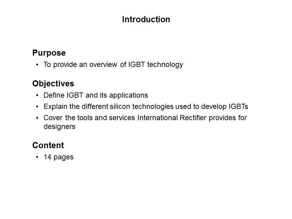 IGBT Primer Device and Applications Slide 1