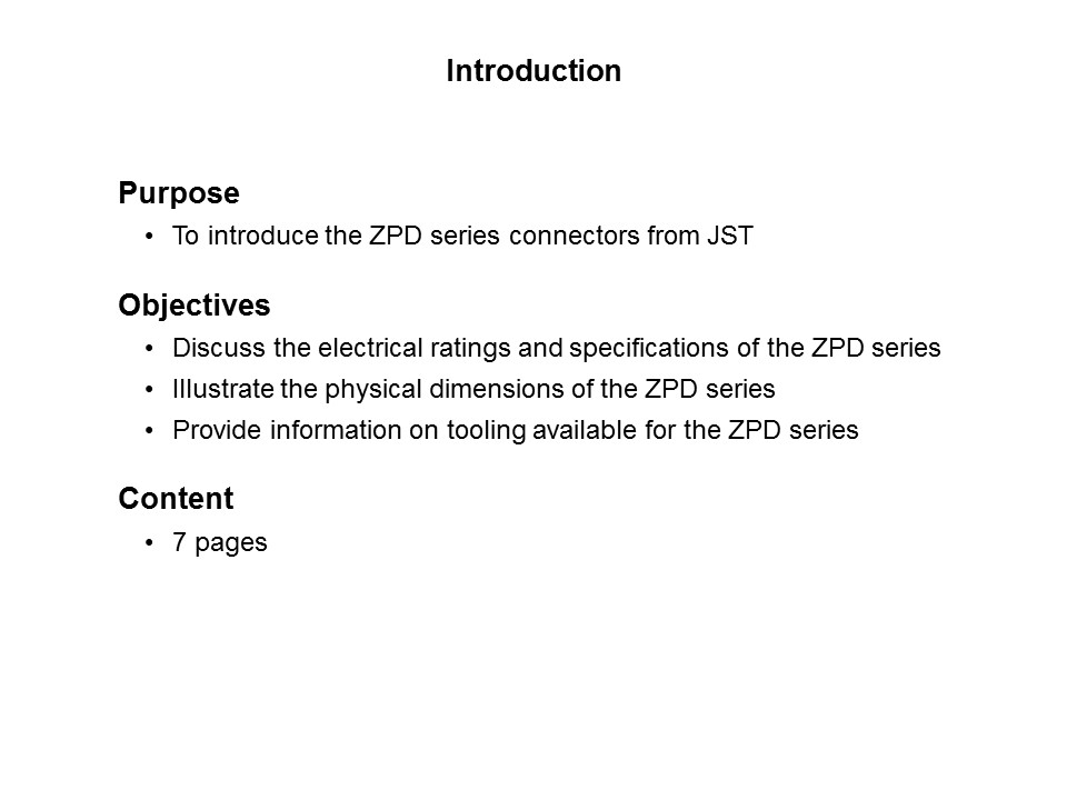 ZPD Connector Series Slide 1