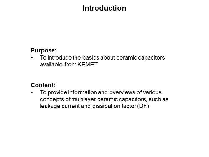 Image of KEMET Ceramic Capacitor Basics Pt 2 - Introduction