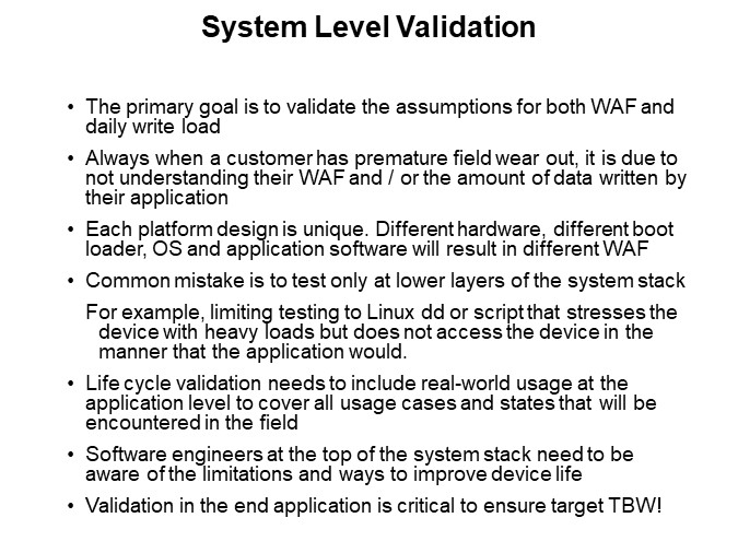 System Level Validation