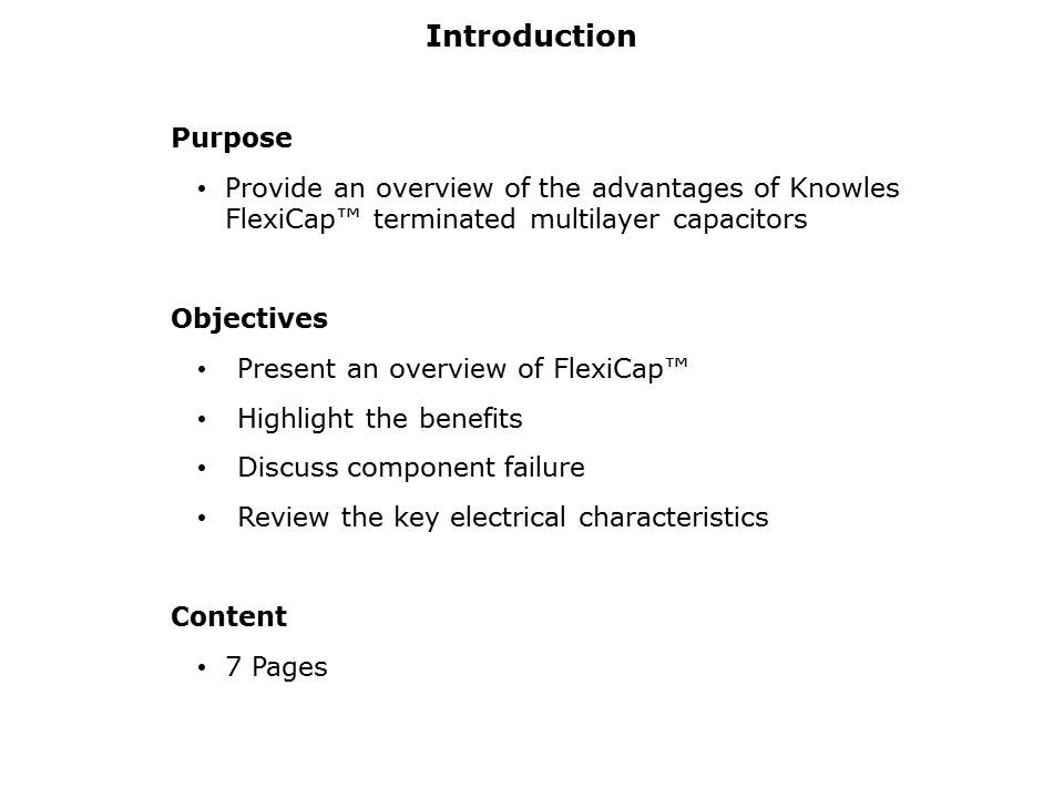 FlexiCap Multilayer Capacitor Slide 1