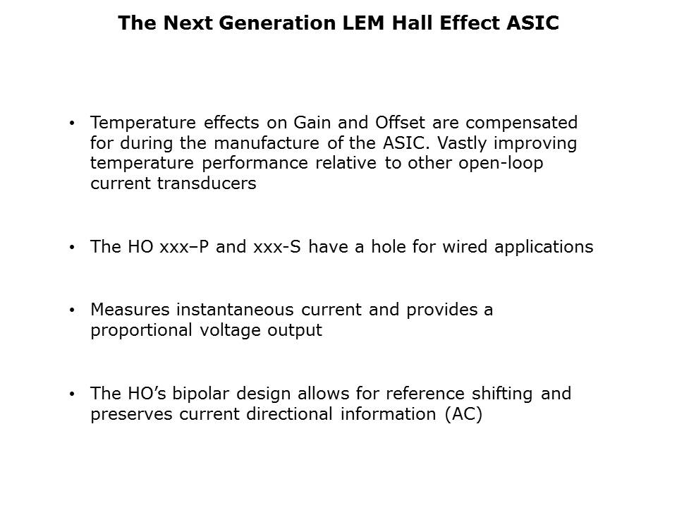 HO Series of Mid Range Current Transducers Slide 6