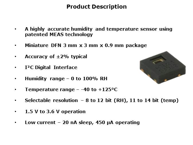 HTU-21D Digital Humidity and Temperature Sensor Slide 2