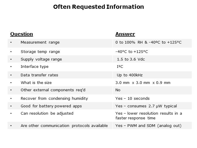 HTU-21D Digital Humidity and Temperature Sensor Slide 4