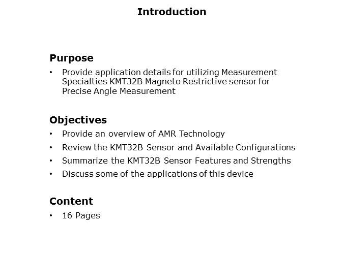 KMT32B Magneto Resistive Sensor Slide 1