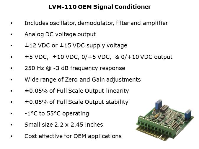 MHR Series LVDT and LVM-110 OEM Signal Conditioner Slide 4