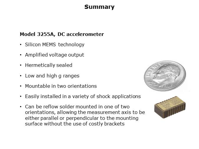 Model 3255A DC Accelerometer Slide 6