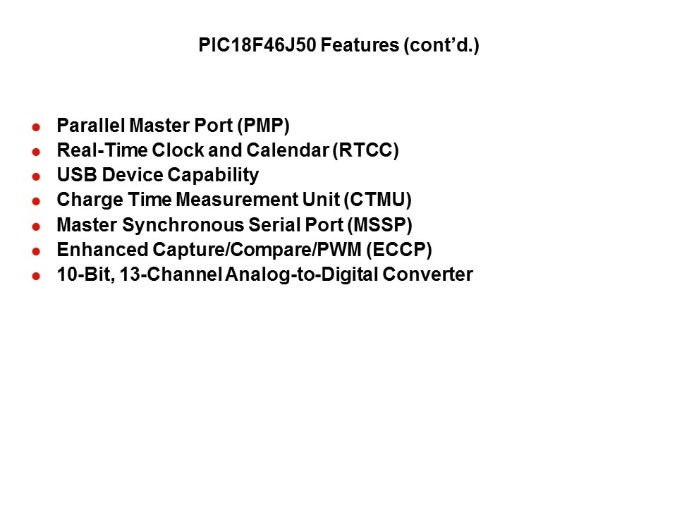 PIC18F MPLAB Starter Kit Slide 17