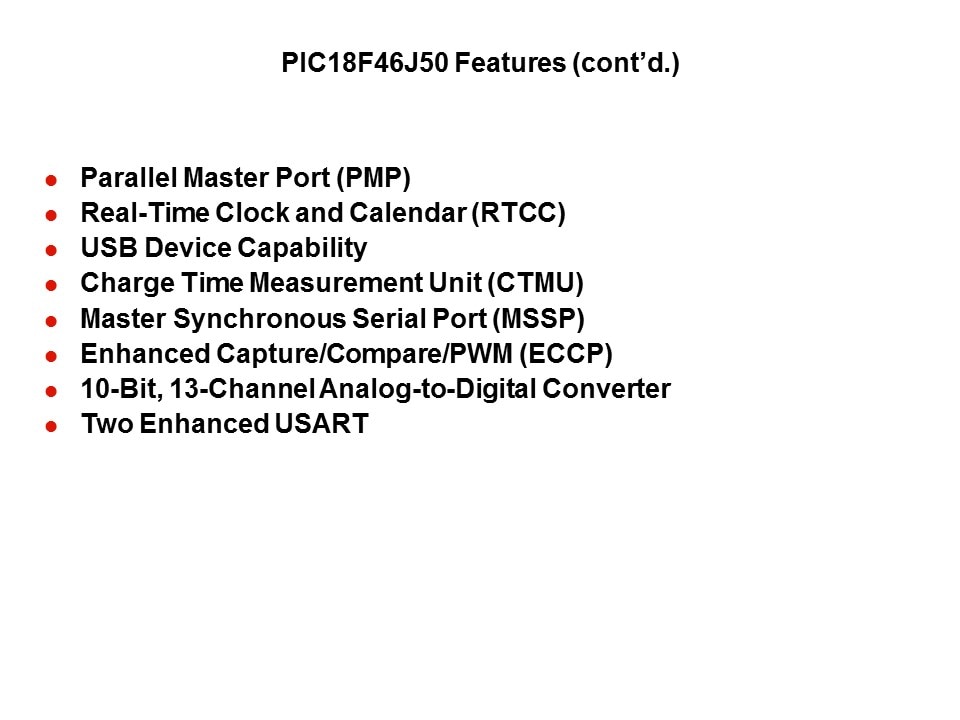 PIC18F MPLAB Starter Kit Slide 18