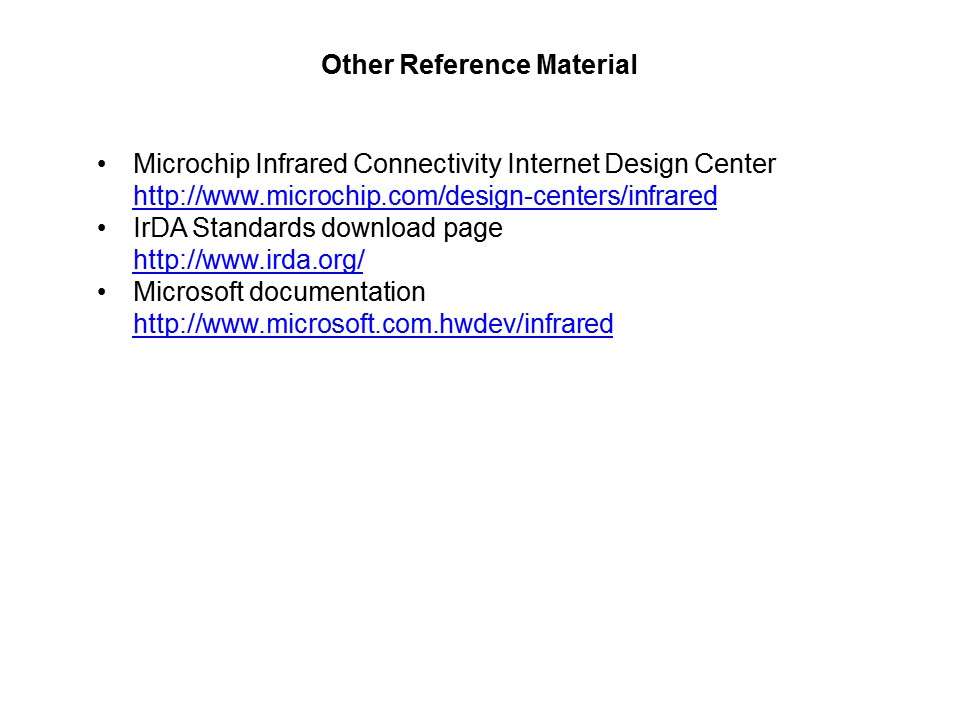 Wireless Communication with IrDA Standard Protocol Slide 28