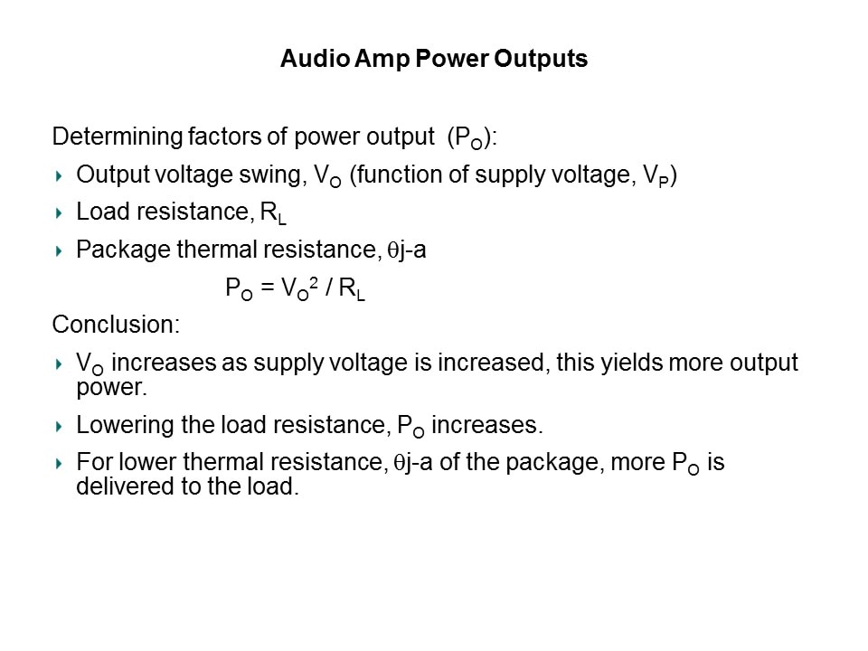 Class D Audio Amplifiers Slide 6