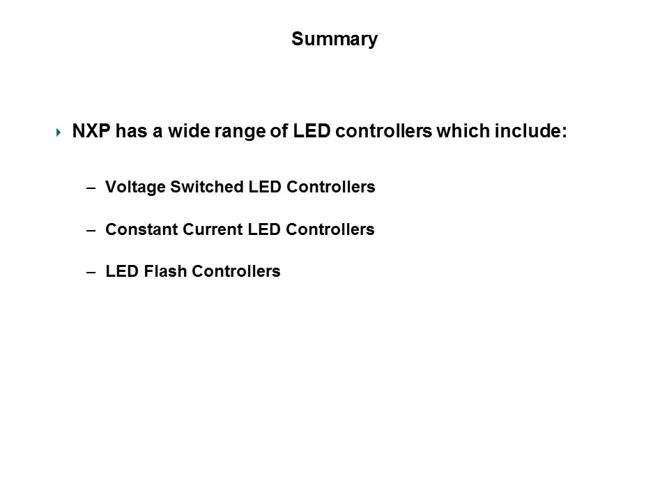 LED Controllers Slide 25