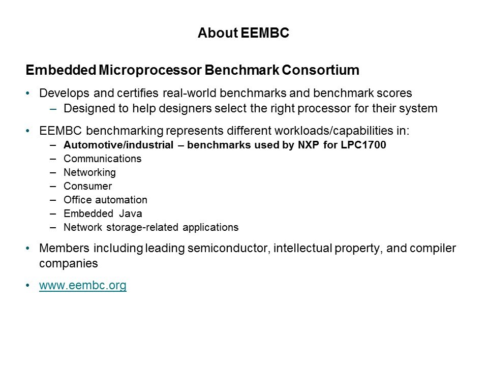 LPC1700 Microcontroller Slide 12