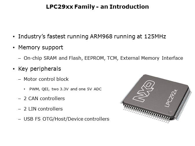 LPC29xx Microcontrollers Slide 4