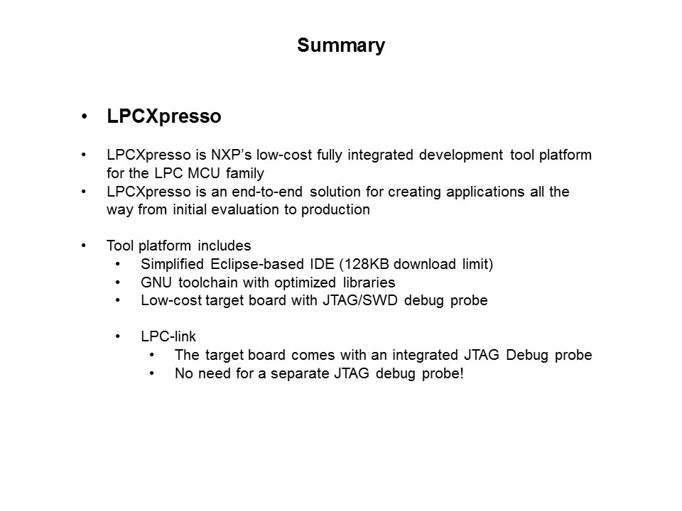 LPCXpresso Development Platform Slide 11