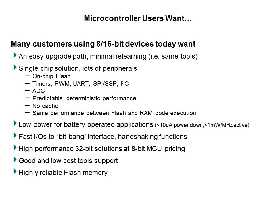 Migrating from 8/16-bit MCUs to 32-bit ARMs Slide 33