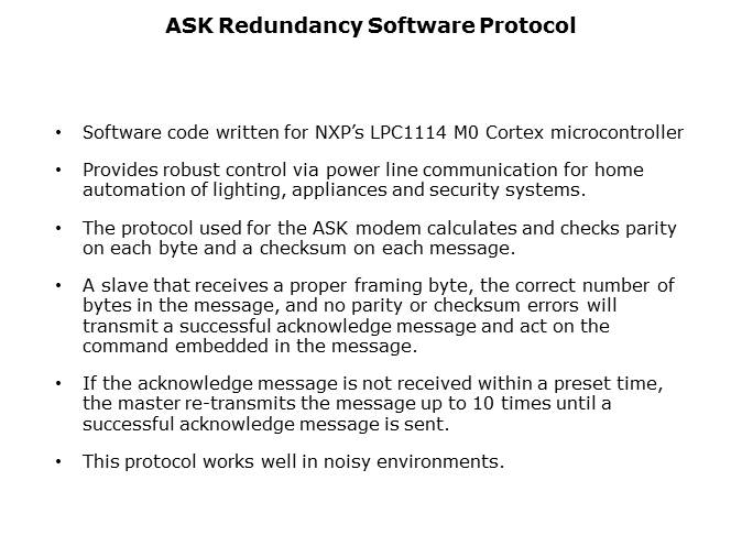 TDA5051 Power Line Modem Overview Slide 4