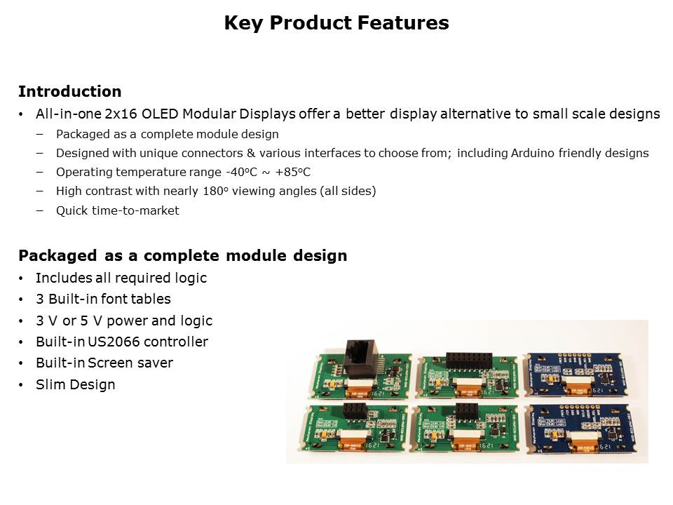 2x16 Modular OLEDs Slide 3