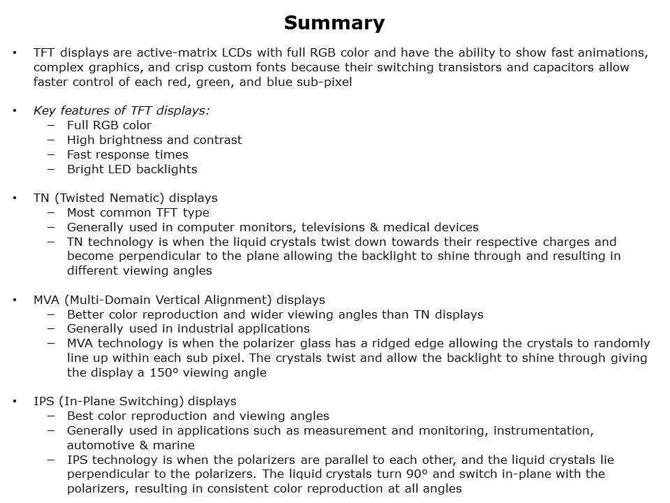 Differences in TFT Displays Slide 10