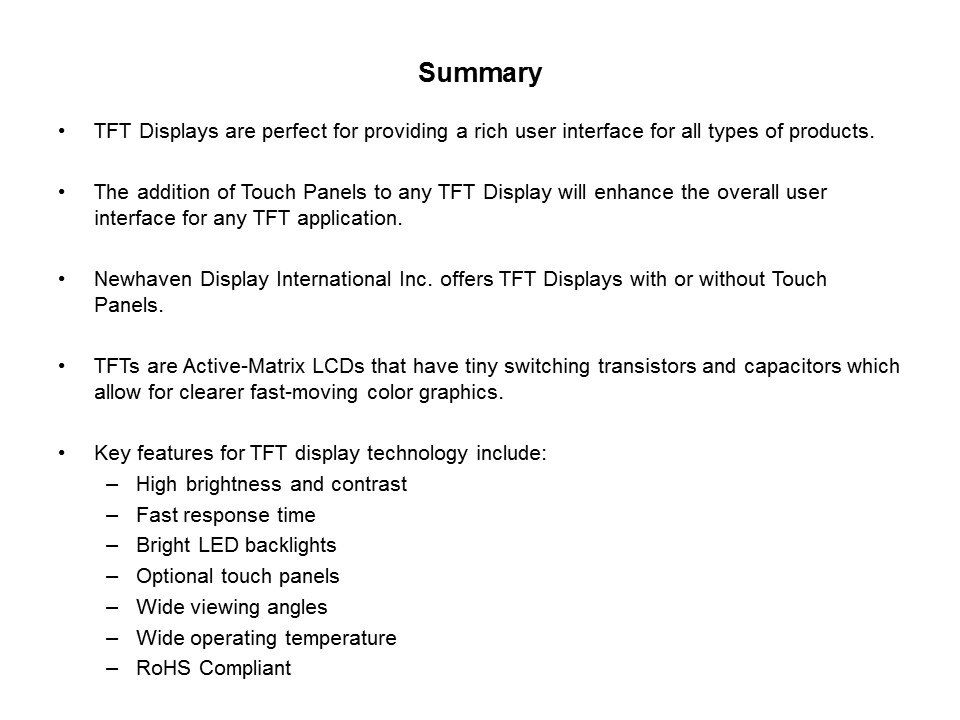 TFT Displays Slide 7