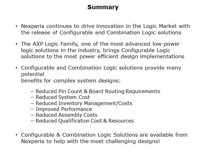 Configurable and Combination Logic Slide 17