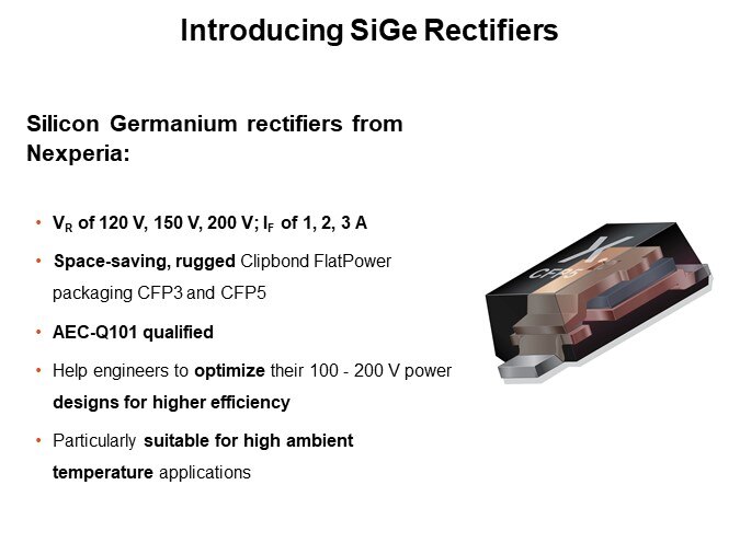 Introducing SiGe Rectifiers