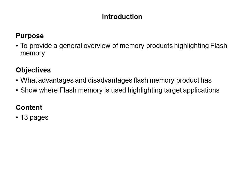 Flash Overview and Applications Slide 1