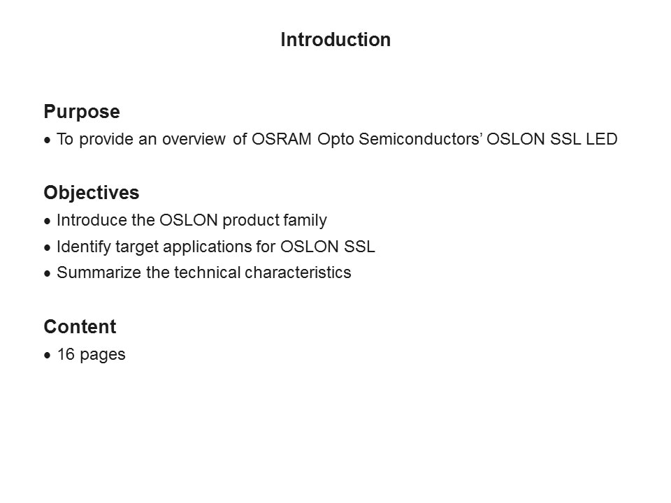 OSLON SSL Slide 1