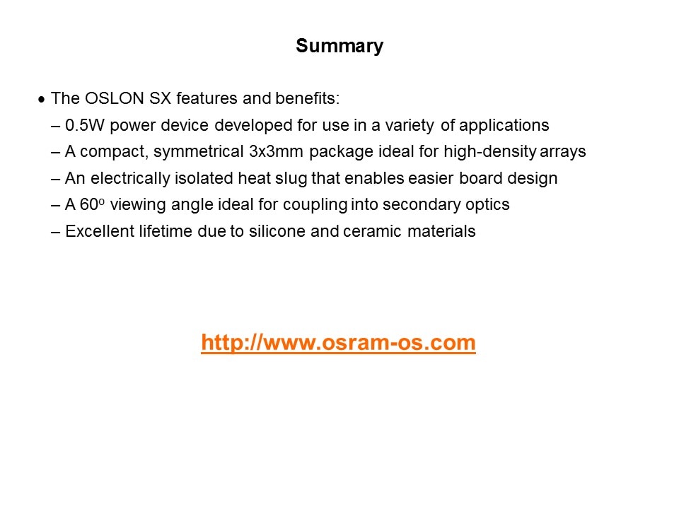 OSLON SX Slide 8