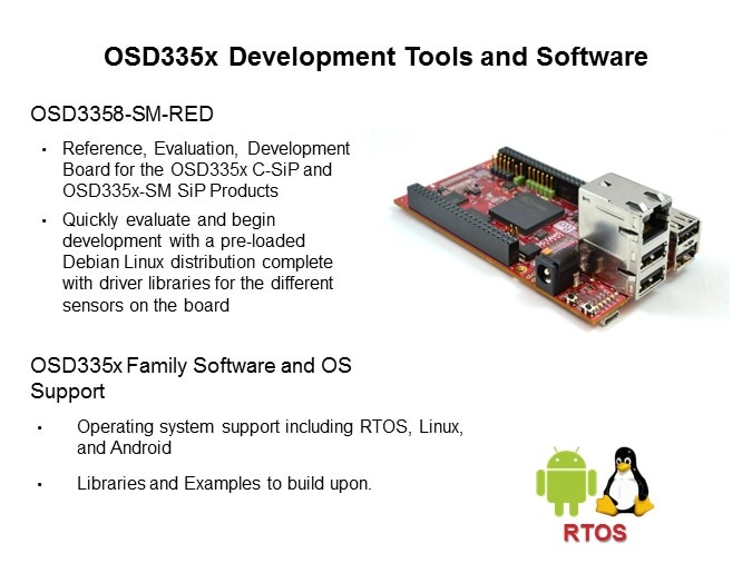 OSD335x C-SiP System-in-Package Family Slide 15