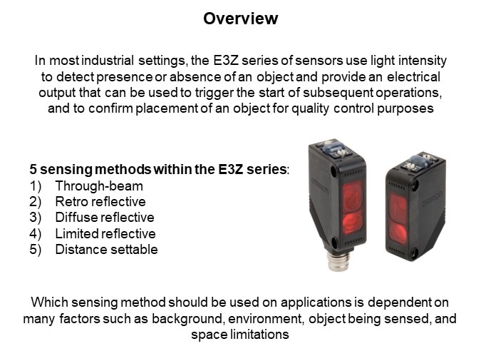 Image of Omron E3Z Photoelectric Sensors - Overview