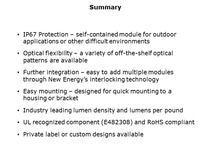 IP67 rated LED Mod Blocks Slide 13