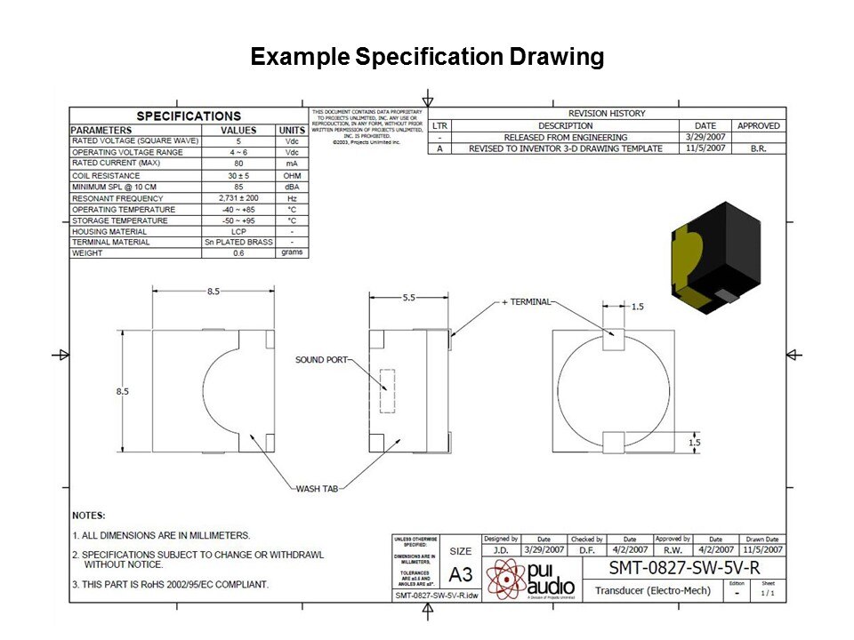 Side-Firing Washable Surface Mount Transducers Slide 7