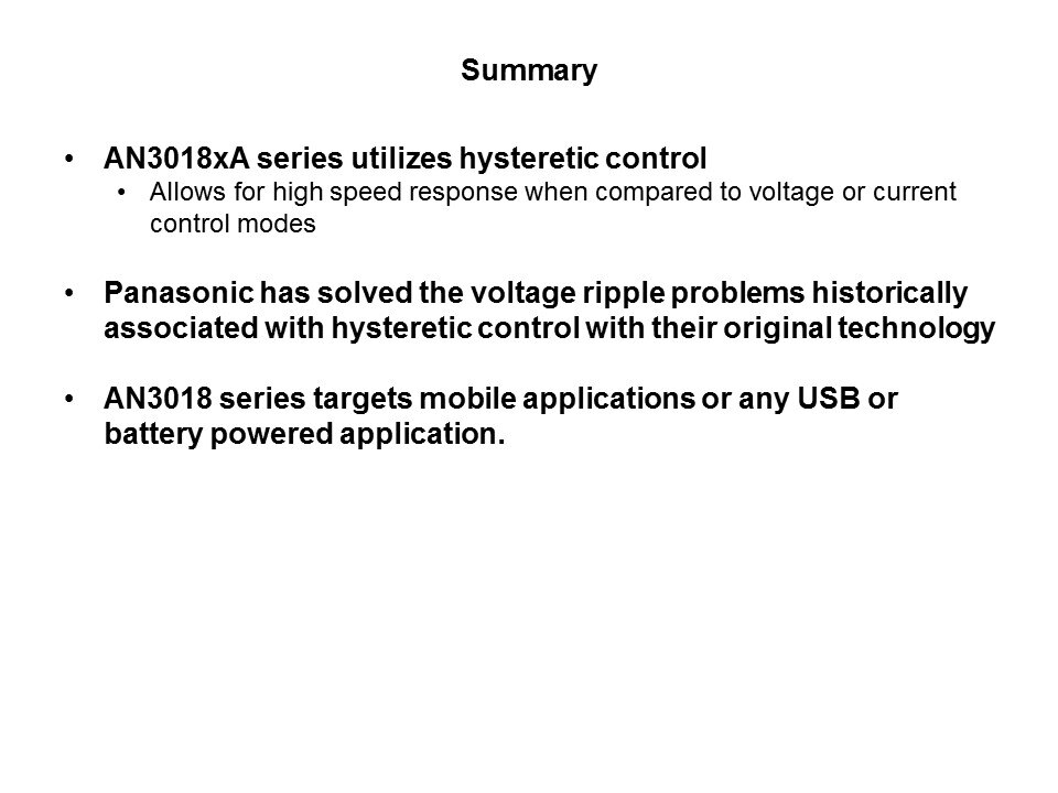AN3018xA Series DC-DC Step-Down Regulators Slide 14