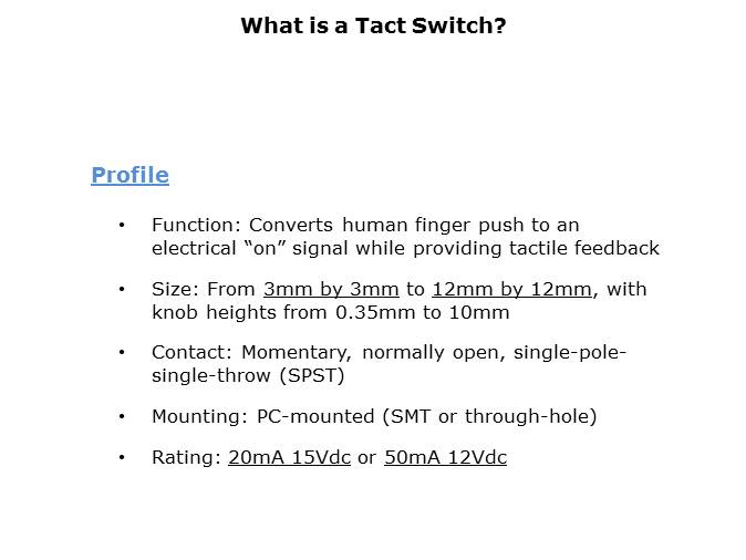 Tact Switches Slide 2