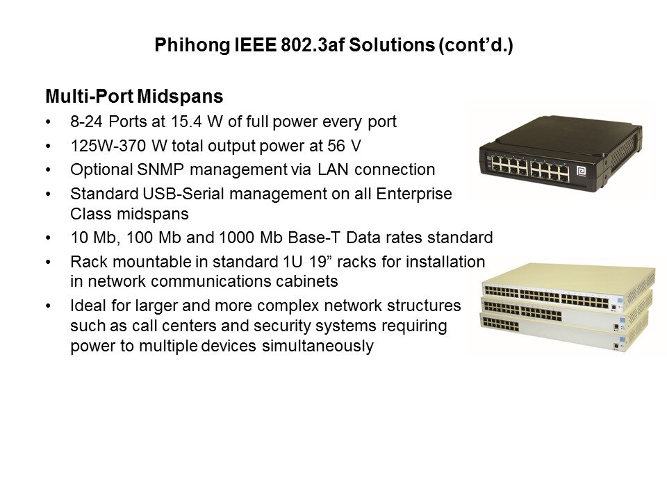 IEEE 802.3af Standard for Power-over-Ethernet Slide 5