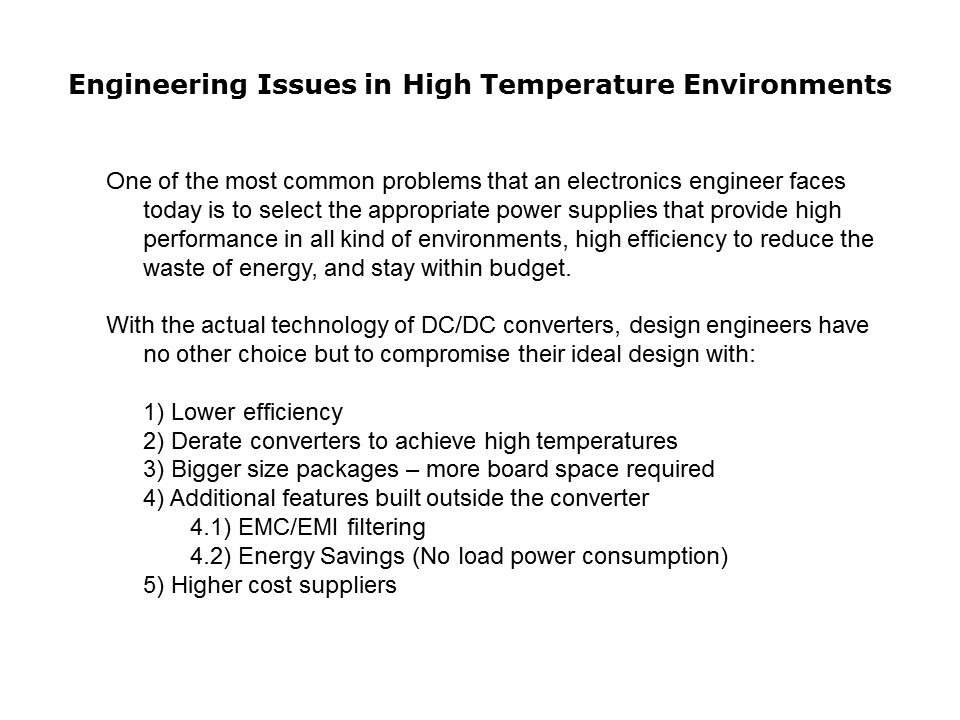 DC-DC Converters in High Temperature Environments Slide 2