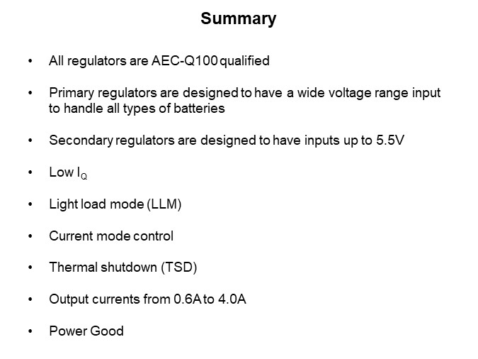 Image of ROHM Automotive DC/DC Regulators - Summary