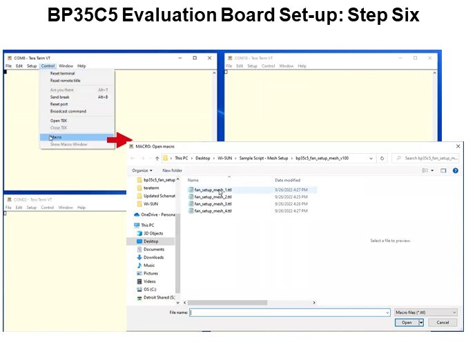 BP35C5 Evaluation Board Set-up: Step Six